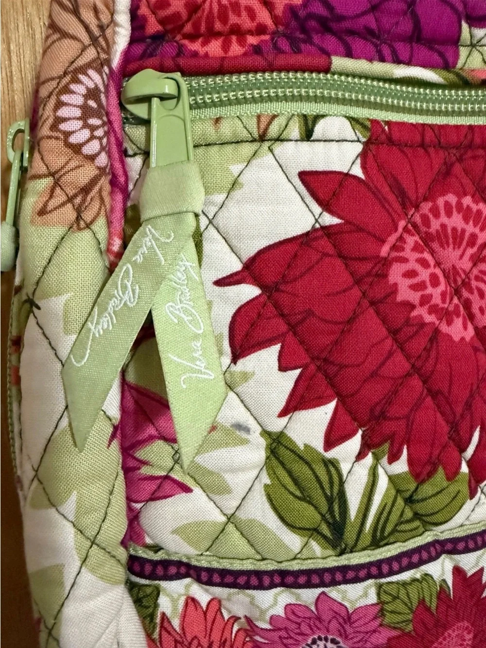 Vera Bradley Hello Dahlia Quilted Floral Shoulder Bag